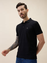 Men's Solid Polo Collar Half Sleeves Regular Fit Tshirt